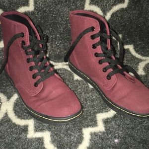 Dr. Martins maroon boots *NEVER WORN*
